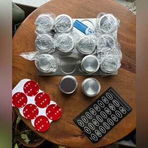 Magnetic spice/craft tins